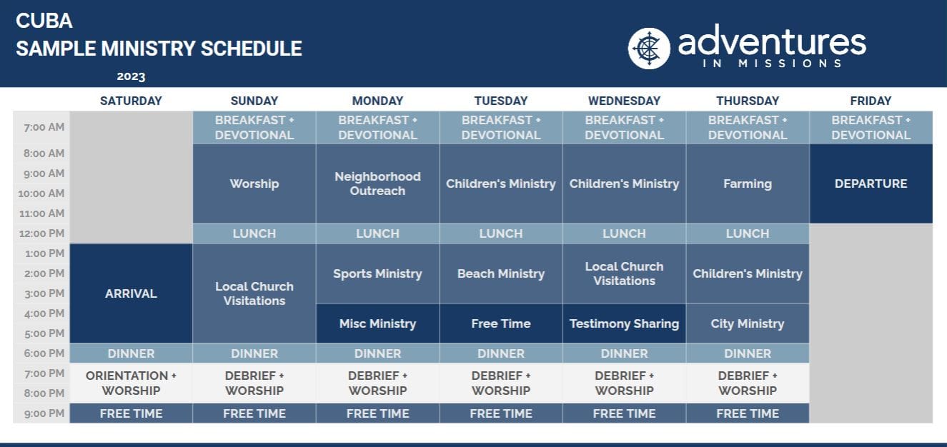 Alaska Schedule
