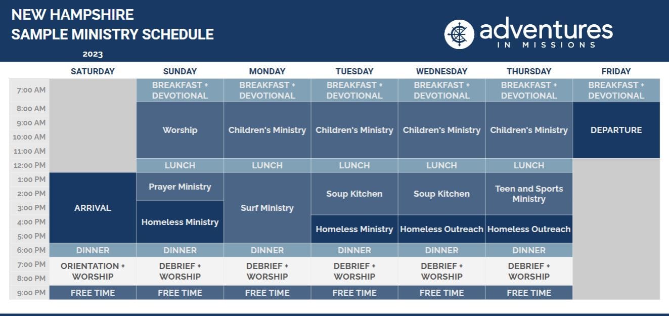Alaska Schedule